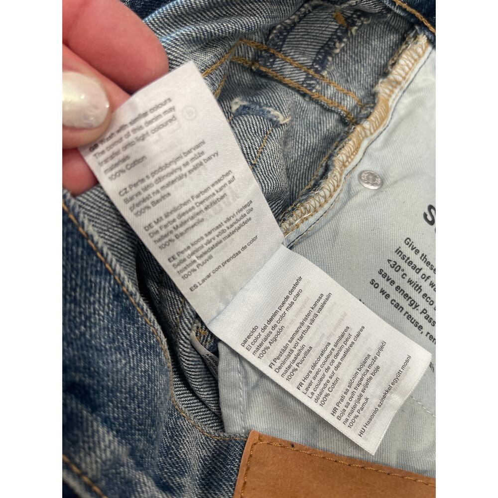 WEEKDAY SPHERE LOW LOOSE JEANS SIZE 30 - Picture 6 of 7